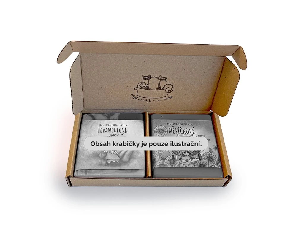 Dárková krabička na dvě mýdla